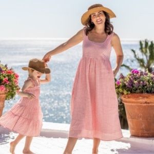 JILLIAN Harris x Joe Fresh gingham baby doll midi dress sz S